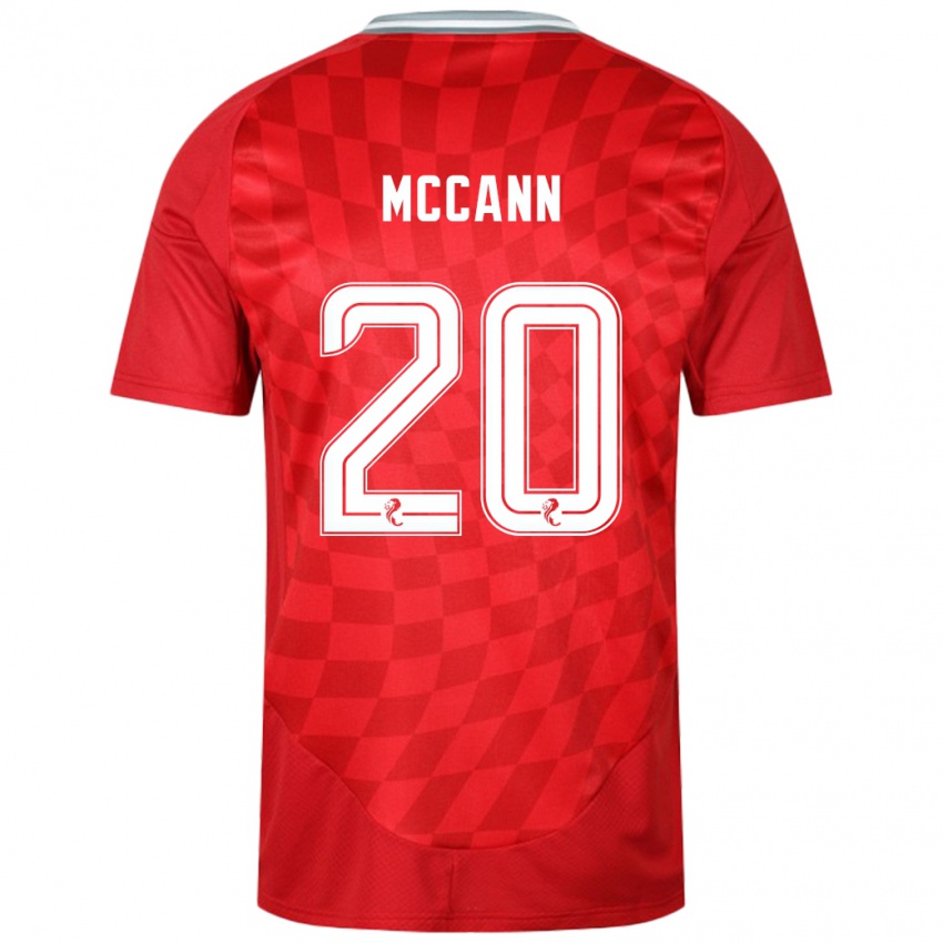 Niño Camiseta Annalisa Mccann #20 Rojo 1ª Equipación 2024/25 La Camisa Argentina