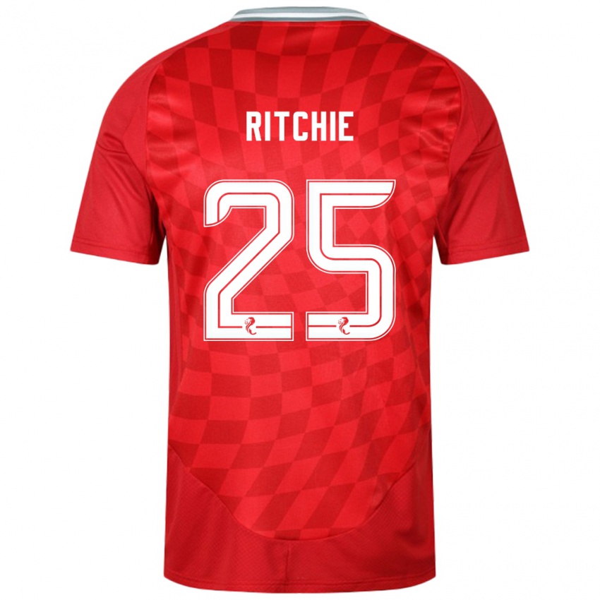 Niño Camiseta Tom Ritchie #25 Rojo 1ª Equipación 2024/25 La Camisa Argentina