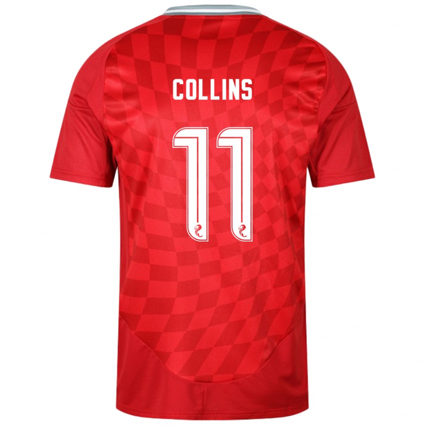 Niño Camiseta Bailley Collins #11 Rojo 1ª Equipación 2024/25 La Camisa Argentina