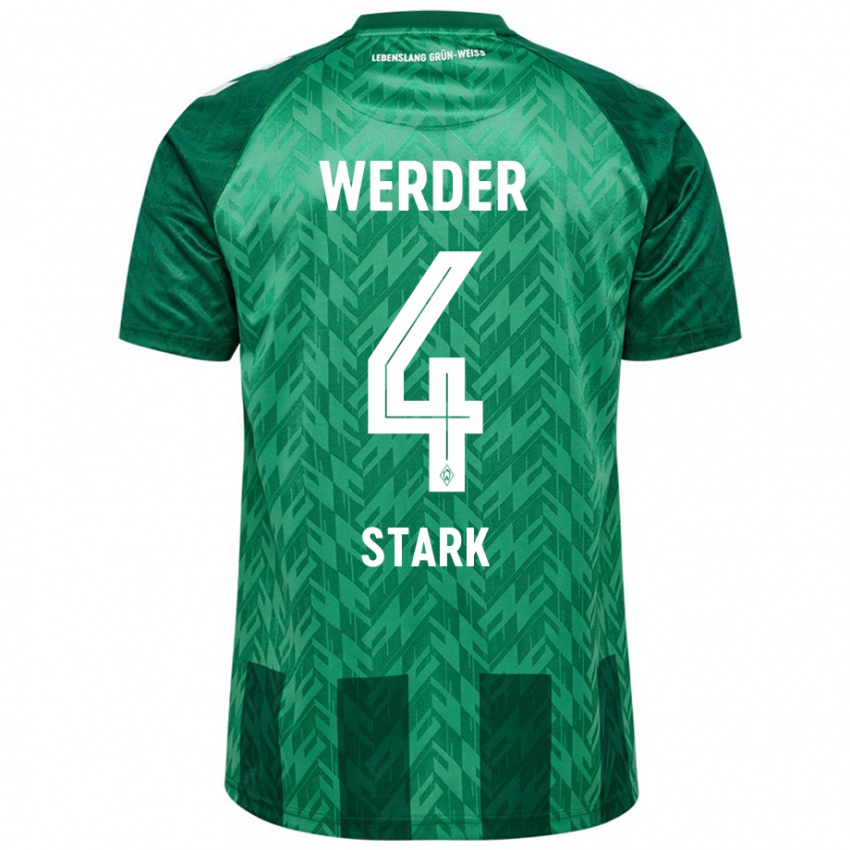 Niño Camiseta Niklas Stark #4 Verde 1ª Equipación 2024/25 La Camisa Argentina