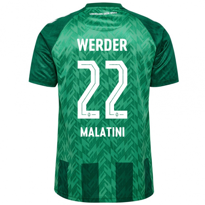 Niño Camiseta Julián Malatini #22 Verde 1ª Equipación 2024/25 La Camisa Argentina