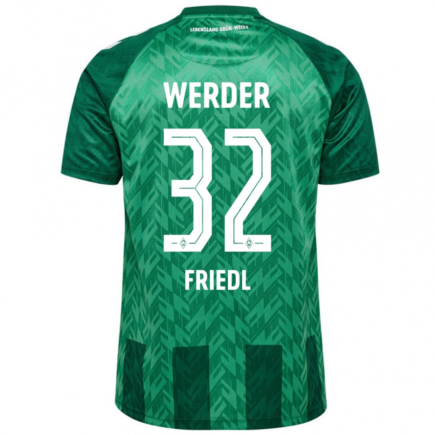 Niño Camiseta Marco Friedl #32 Verde 1ª Equipación 2024/25 La Camisa Argentina