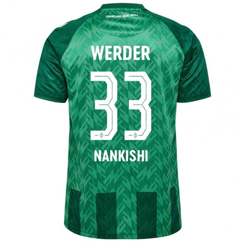 Niño Camiseta Abdenego Nankishi #33 Verde 1ª Equipación 2024/25 La Camisa Argentina