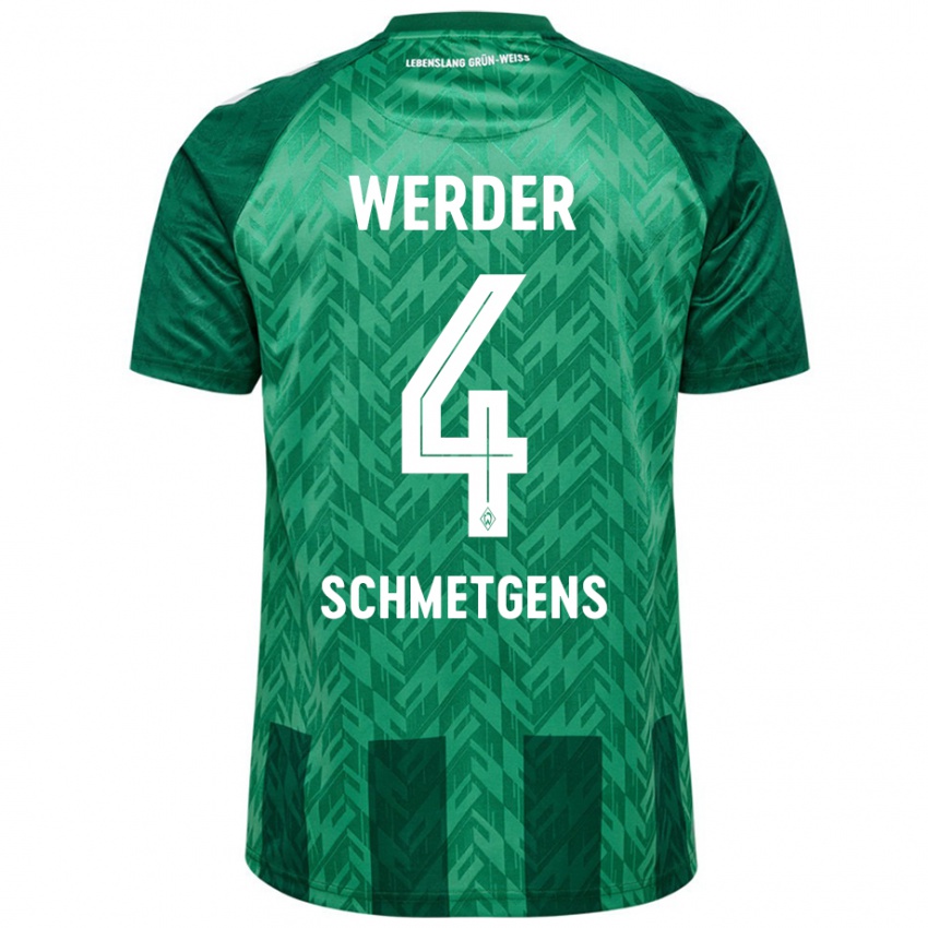 Niño Camiseta Mick Schmetgens #4 Verde 1ª Equipación 2024/25 La Camisa Argentina