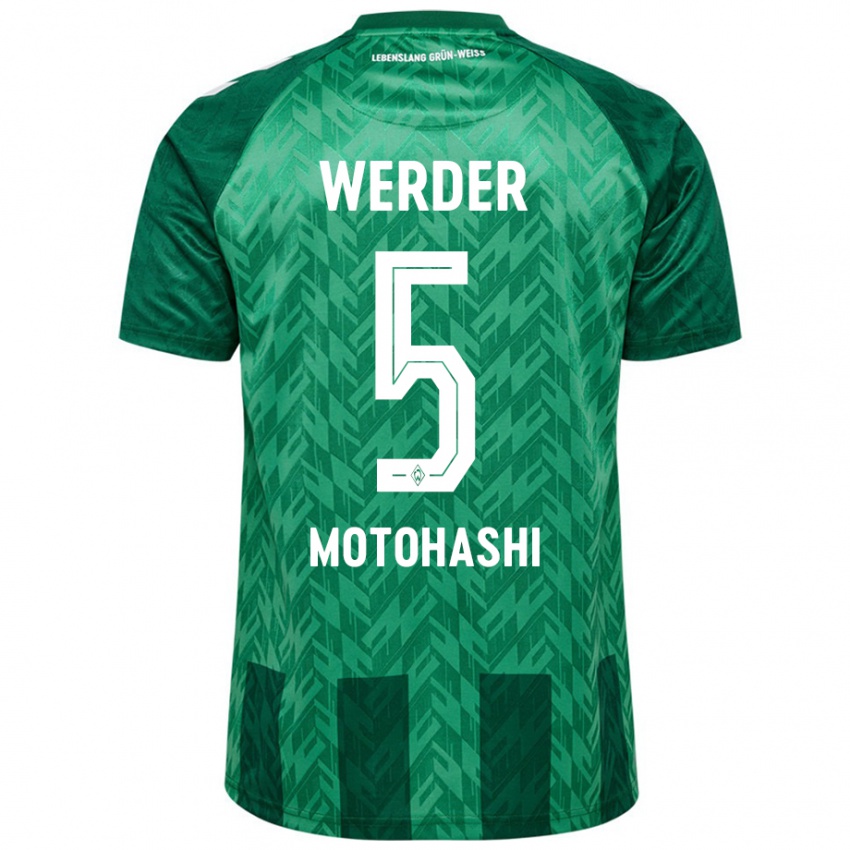 Niño Camiseta Yuzuki Motohashi #5 Verde 1ª Equipación 2024/25 La Camisa Argentina