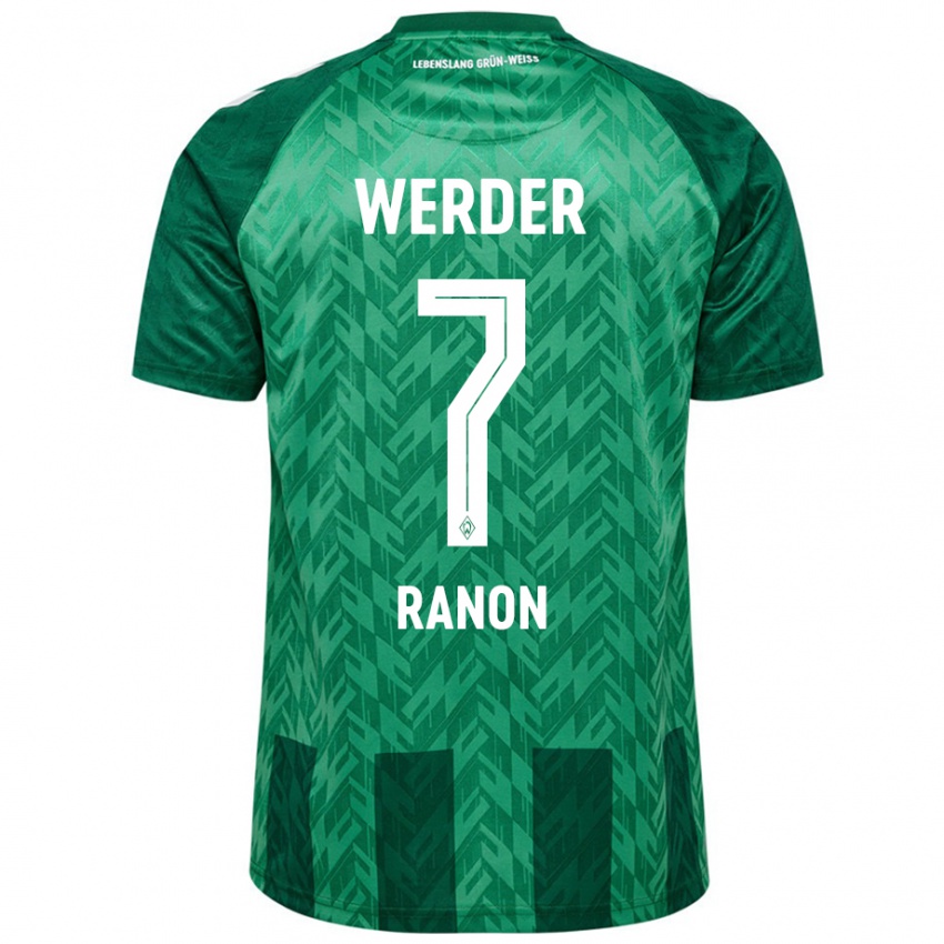 Niño Camiseta Yuval Ranon #7 Verde 1ª Equipación 2024/25 La Camisa Argentina