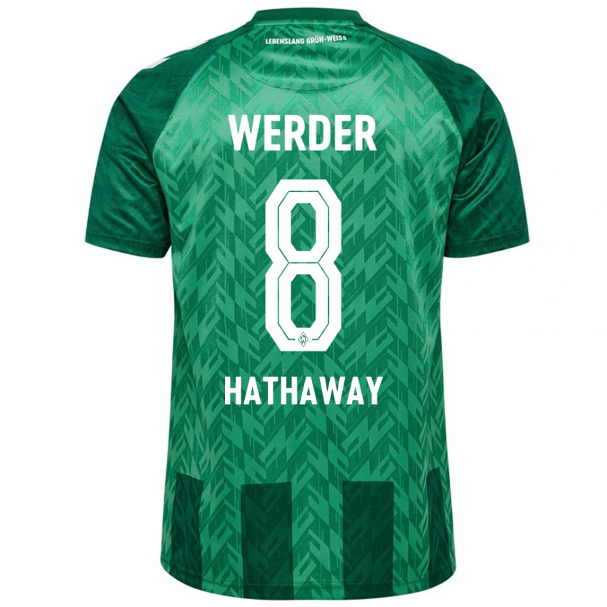 Niño Camiseta Max Hathaway #8 Verde 1ª Equipación 2024/25 La Camisa Argentina