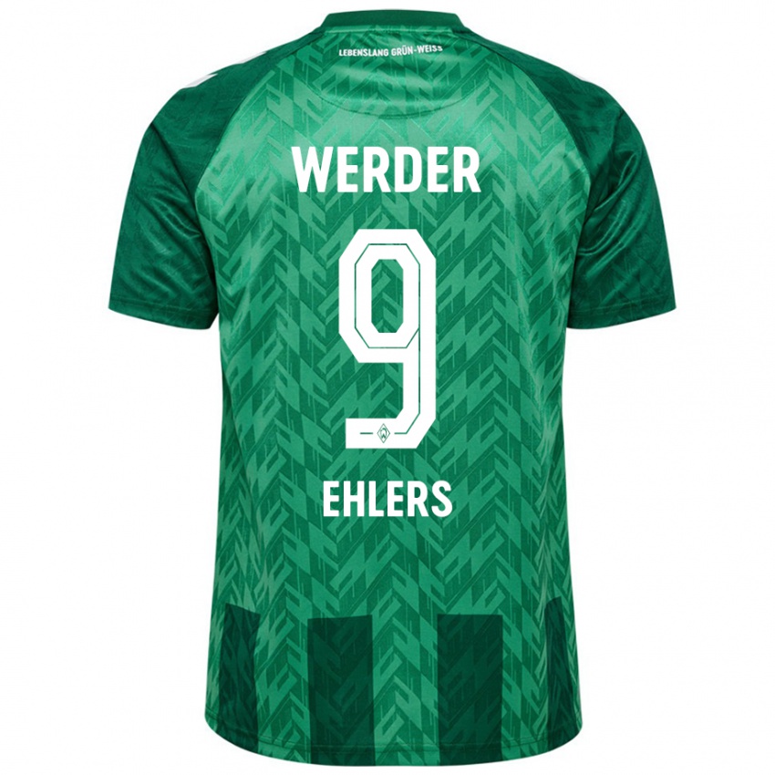 Niño Camiseta Jannic Ehlers #9 Verde 1ª Equipación 2024/25 La Camisa Argentina