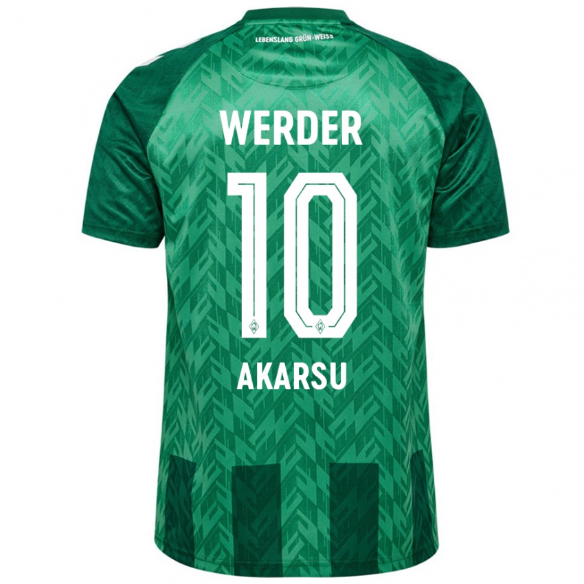 Niño Camiseta Mikail Bura Akarsu #10 Verde 1ª Equipación 2024/25 La Camisa Argentina