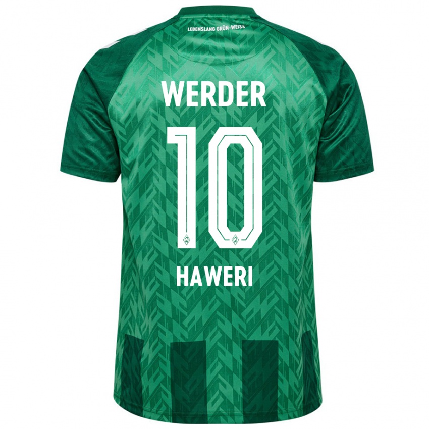 Niño Camiseta Adrian Haweri #10 Verde 1ª Equipación 2024/25 La Camisa Argentina