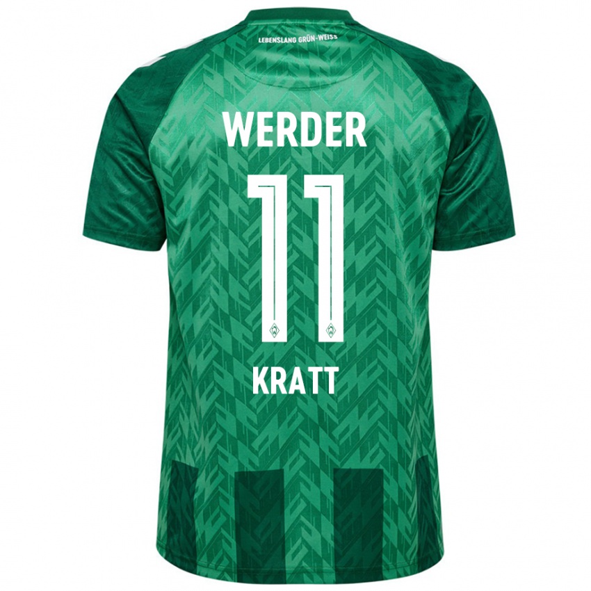 Niño Camiseta Ronan Kratt #11 Verde 1ª Equipación 2024/25 La Camisa Argentina