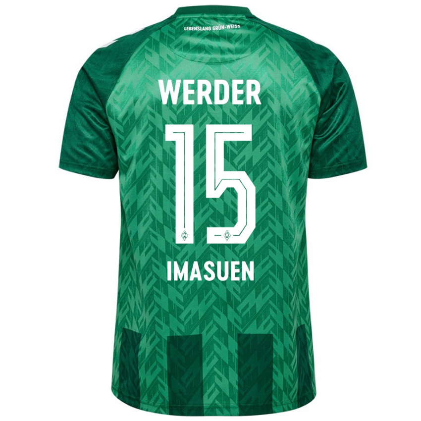 Niño Camiseta Joel Imasuen #15 Verde 1ª Equipación 2024/25 La Camisa Argentina