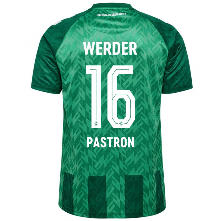 Niño Camiseta Alvin Pastron #16 Verde 1ª Equipación 2024/25 La Camisa Argentina