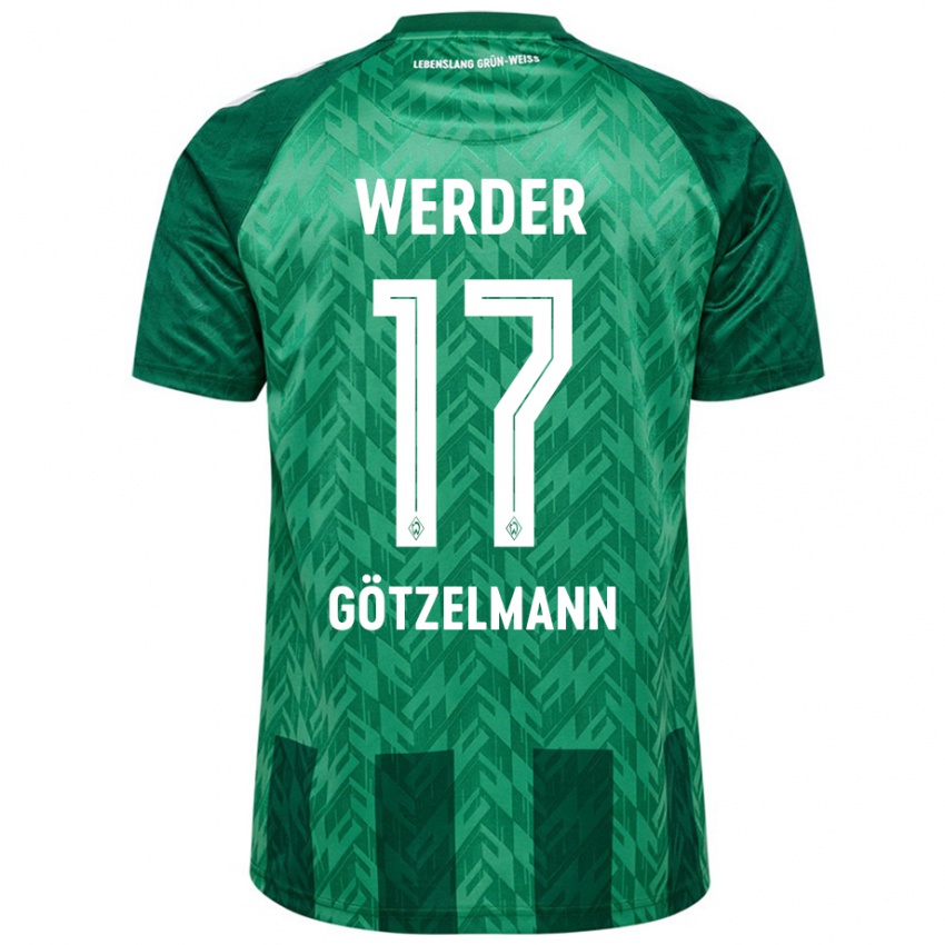 Niño Camiseta Patrick Götzelmann #17 Verde 1ª Equipación 2024/25 La Camisa Argentina