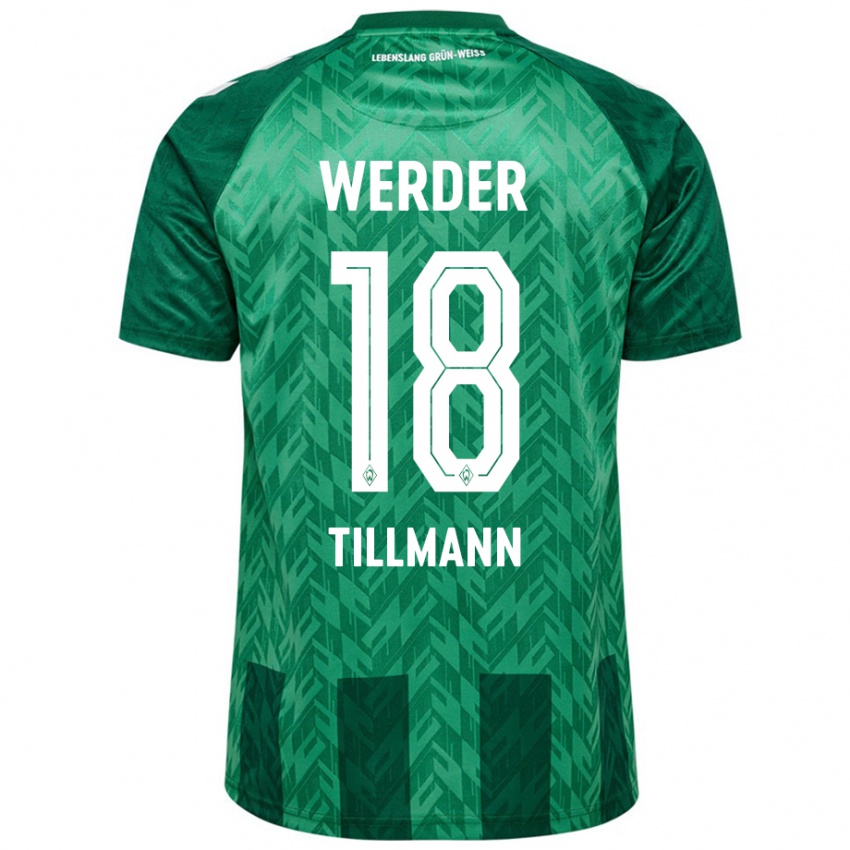 Niño Camiseta Felix Tillmann #18 Verde 1ª Equipación 2024/25 La Camisa Argentina