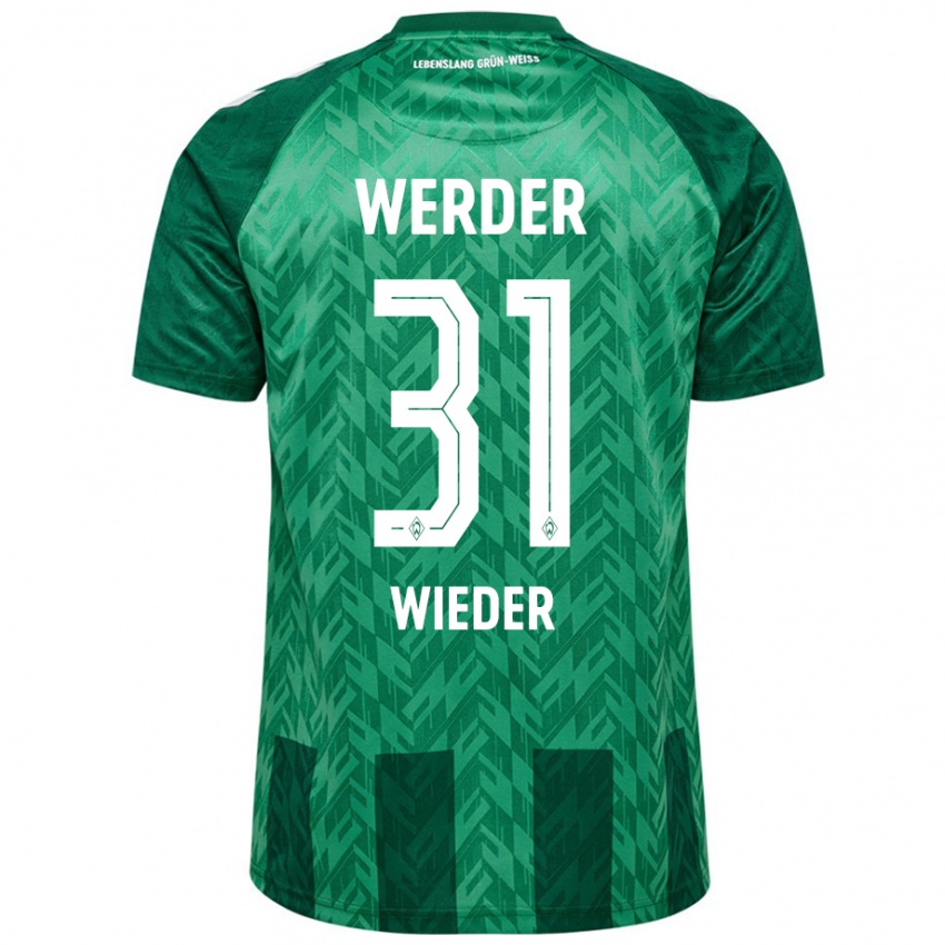 Niño Camiseta Verena Wieder #31 Verde 1ª Equipación 2024/25 La Camisa Argentina