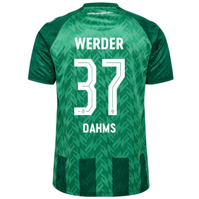 Niño Camiseta Lena Dahms #37 Verde 1ª Equipación 2024/25 La Camisa Argentina