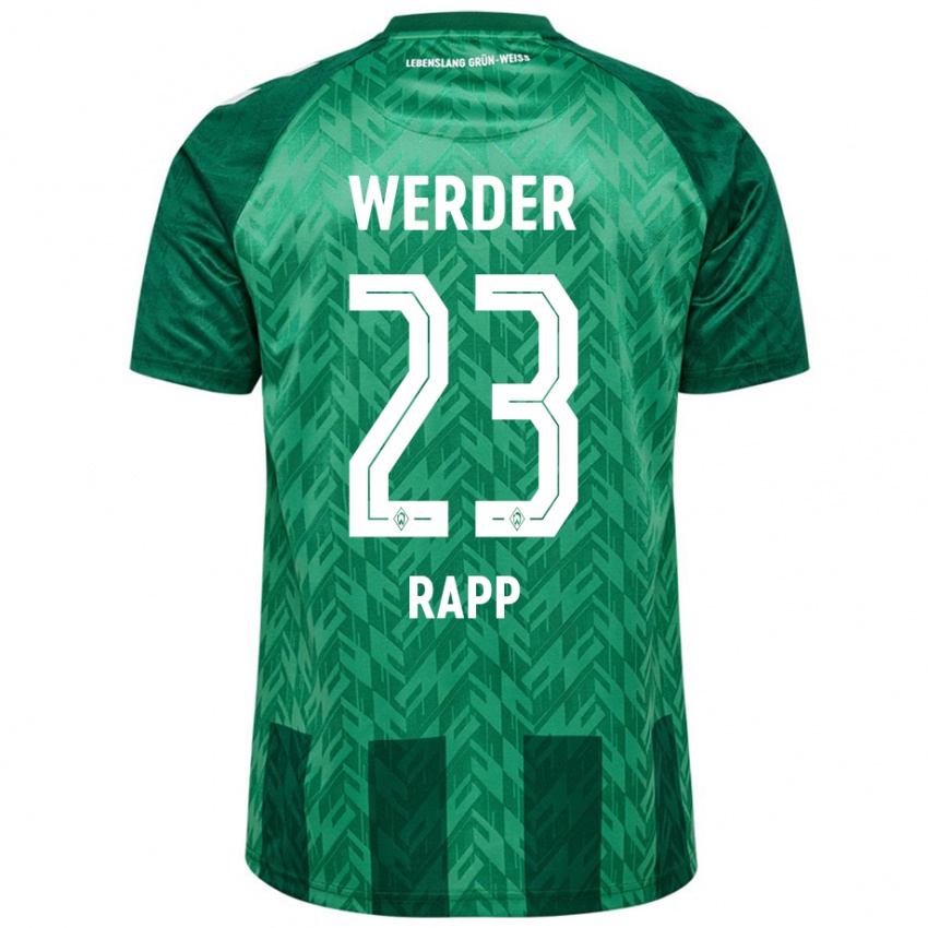 Niño Camiseta Nicolai Rapp #23 Verde 1ª Equipación 2024/25 La Camisa Argentina