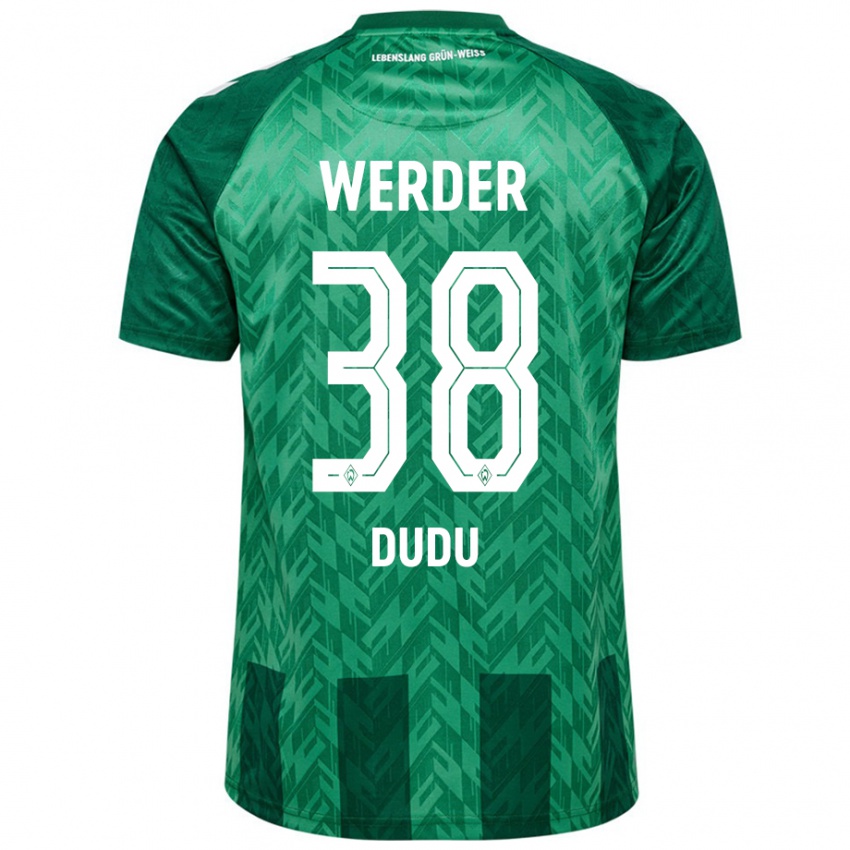 Niño Camiseta Dudu #38 Verde 1ª Equipación 2024/25 La Camisa Argentina