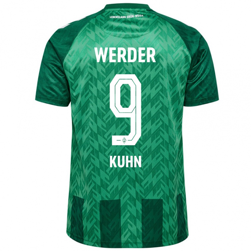 Niño Camiseta Philipp Kühn #9 Verde 1ª Equipación 2024/25 La Camisa Argentina