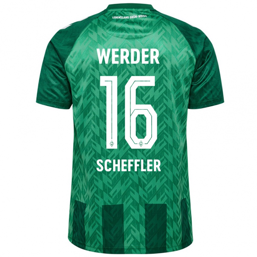 Niño Camiseta Ian Scheffler #16 Verde 1ª Equipación 2024/25 La Camisa Argentina