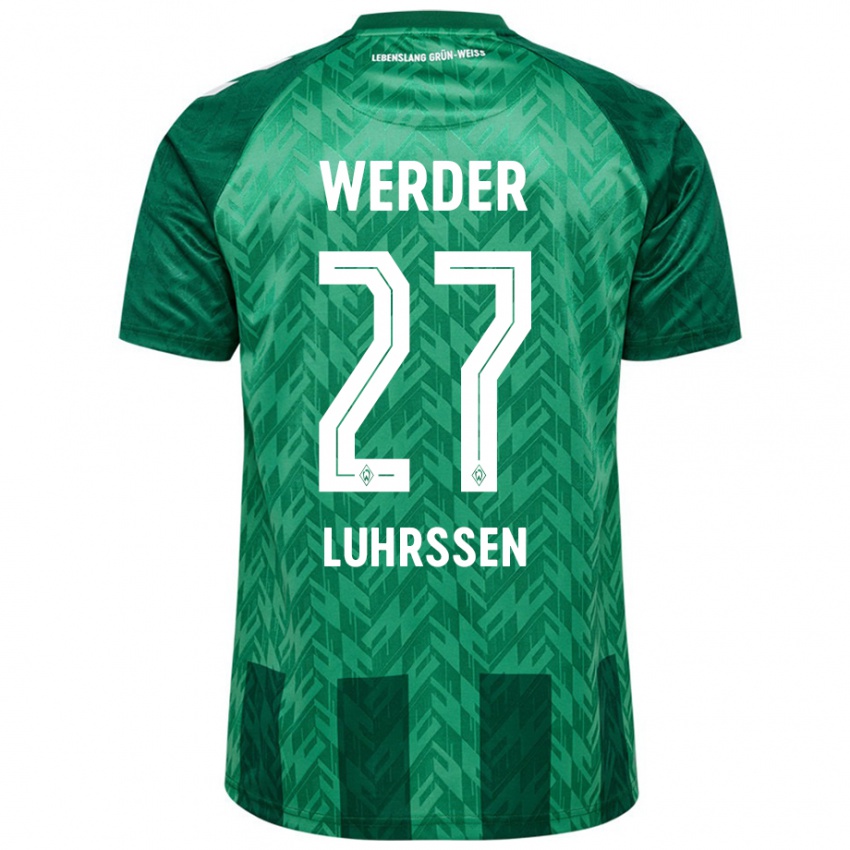 Niño Camiseta Nina Luhrssen #27 Verde 1ª Equipación 2024/25 La Camisa Argentina