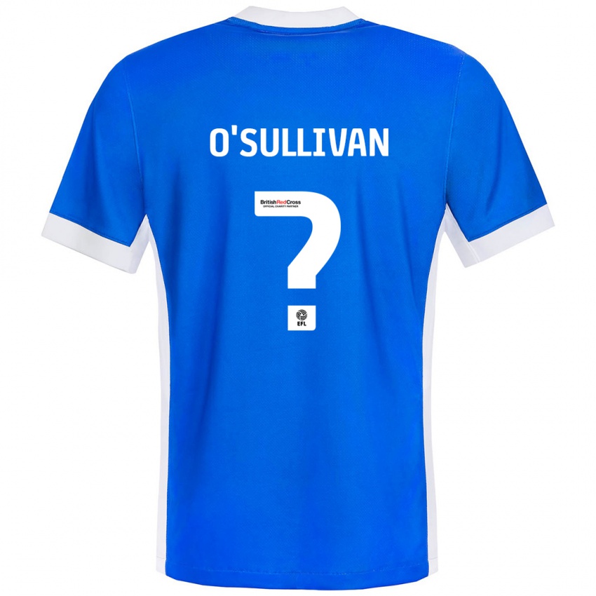 Niño Camiseta William O'sullivan #0 Azul Blanco 1ª Equipación 2024/25 La Camisa Argentina