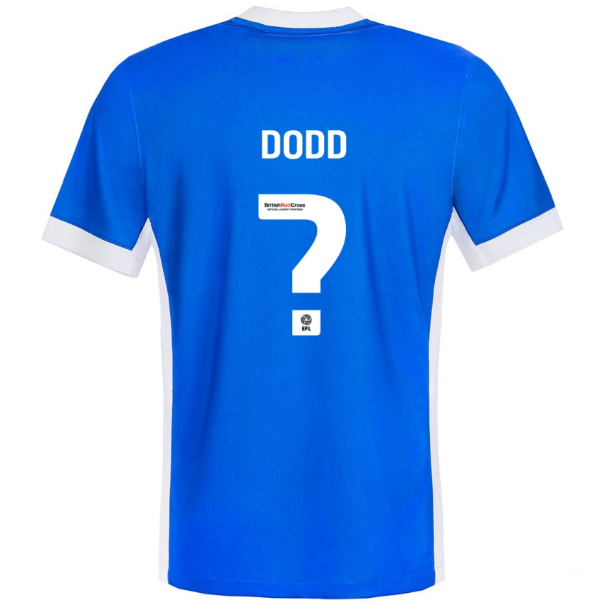 Niño Camiseta Taylor Dodd #0 Azul Blanco 1ª Equipación 2024/25 La Camisa Argentina