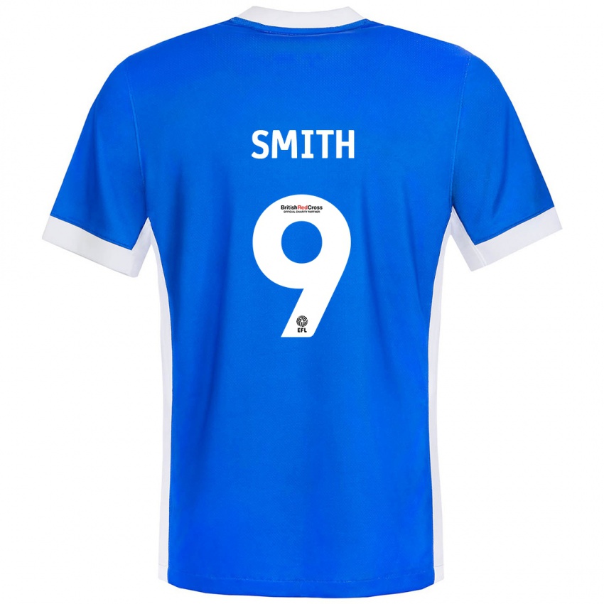 Niño Camiseta Libby Smith #9 Azul Blanco 1ª Equipación 2024/25 La Camisa Argentina