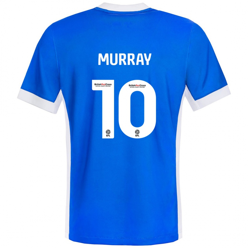 Niño Camiseta Christie Murray #10 Azul Blanco 1ª Equipación 2024/25 La Camisa Argentina