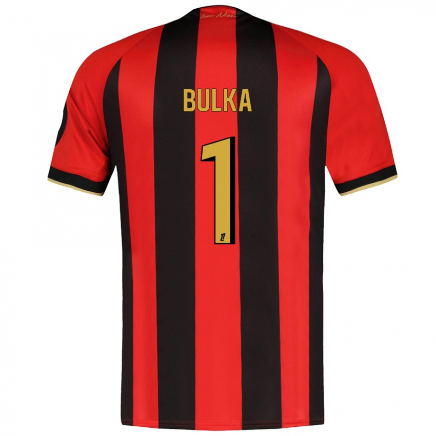 Niño Camiseta Marcin Bulka #1 Rojo Negro 1ª Equipación 2024/25 La Camisa Argentina