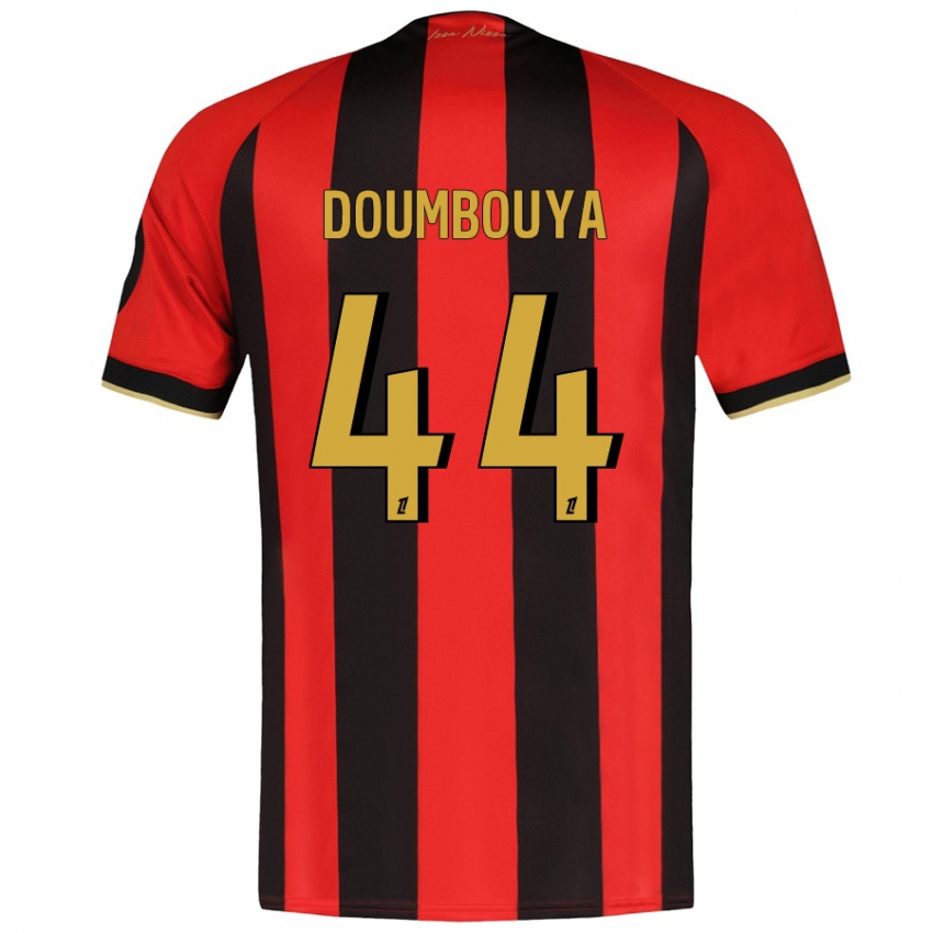 Niño Camiseta Amidou Doumbouya #44 Rojo Negro 1ª Equipación 2024/25 La Camisa Argentina