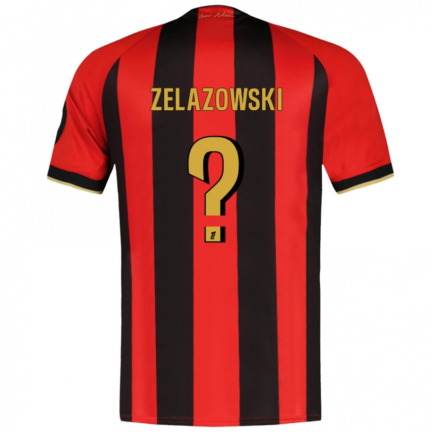 Niño Camiseta Bartosz Zelazowski #0 Rojo Negro 1ª Equipación 2024/25 La Camisa Argentina