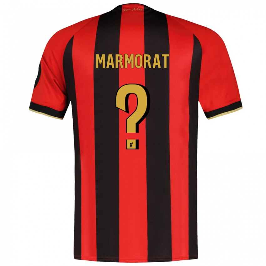 Niño Camiseta Mathéo Marmorat #0 Rojo Negro 1ª Equipación 2024/25 La Camisa Argentina