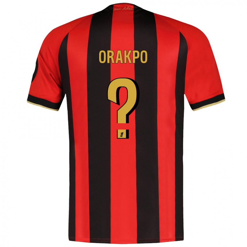 Niño Camiseta Victor Orakpo #0 Rojo Negro 1ª Equipación 2024/25 La Camisa Argentina