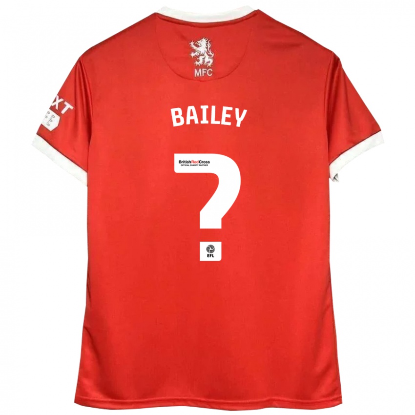 Niño Camiseta Bailey Palmer #0 Rojo Blanco 1ª Equipación 2024/25 La Camisa Argentina