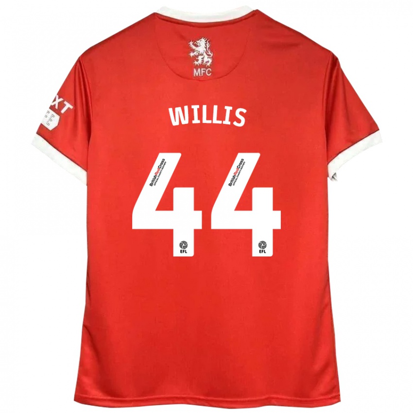 Niño Camiseta Pharrell Willis #44 Rojo Blanco 1ª Equipación 2024/25 La Camisa Argentina