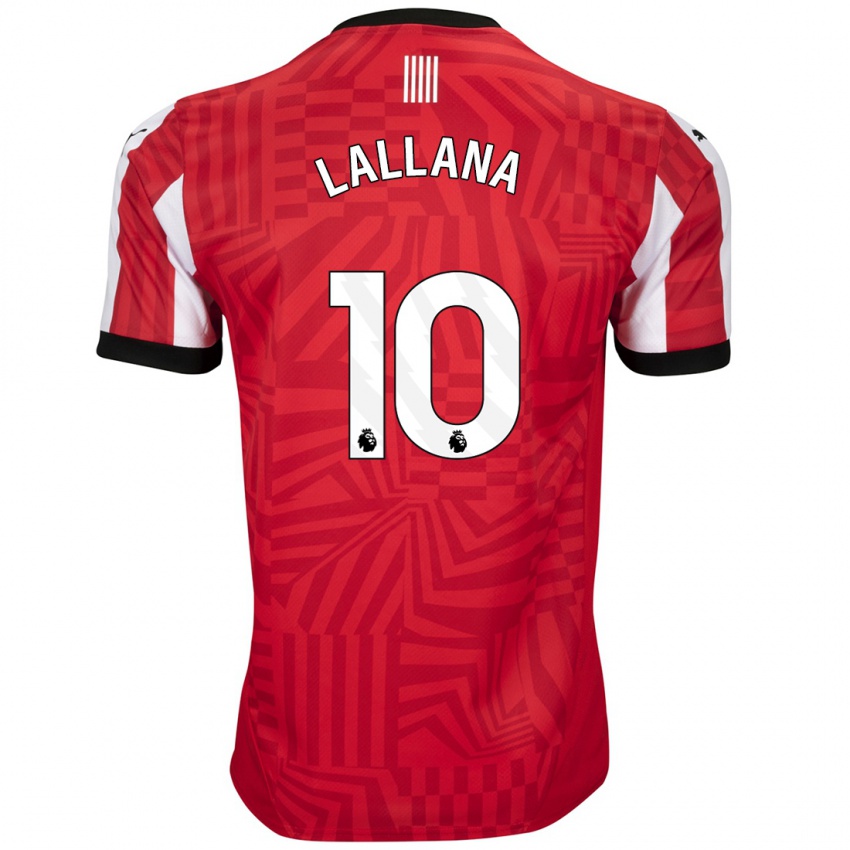 Niño Camiseta Adam Lallana #10 Rojo Blanco 1ª Equipación 2024/25 La Camisa Argentina