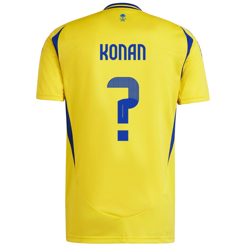 Niño Camiseta Ghislain Konan #0 Amarillo Azul 1ª Equipación 2024/25 La Camisa Argentina