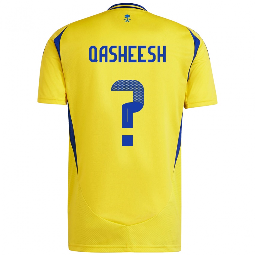 Niño Camiseta Majed Qasheesh #0 Amarillo Azul 1ª Equipación 2024/25 La Camisa Argentina