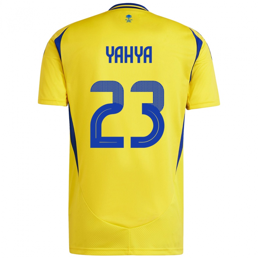 Niño Camiseta Ayman Yahya #23 Amarillo Azul 1ª Equipación 2024/25 La Camisa Argentina