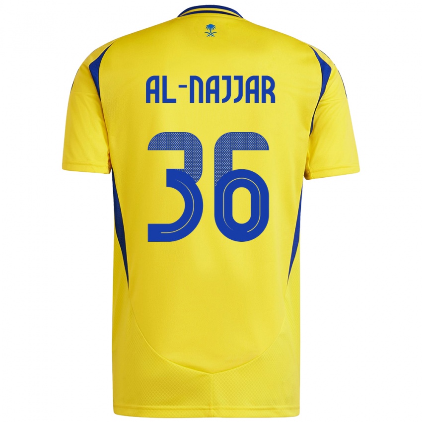 Niño Camiseta Raghed Al-Najjar #36 Amarillo Azul 1ª Equipación 2024/25 La Camisa Argentina