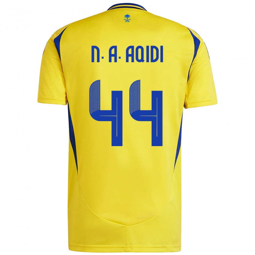 Niño Camiseta Nawaf Al-Aqidi #44 Amarillo Azul 1ª Equipación 2024/25 La Camisa Argentina