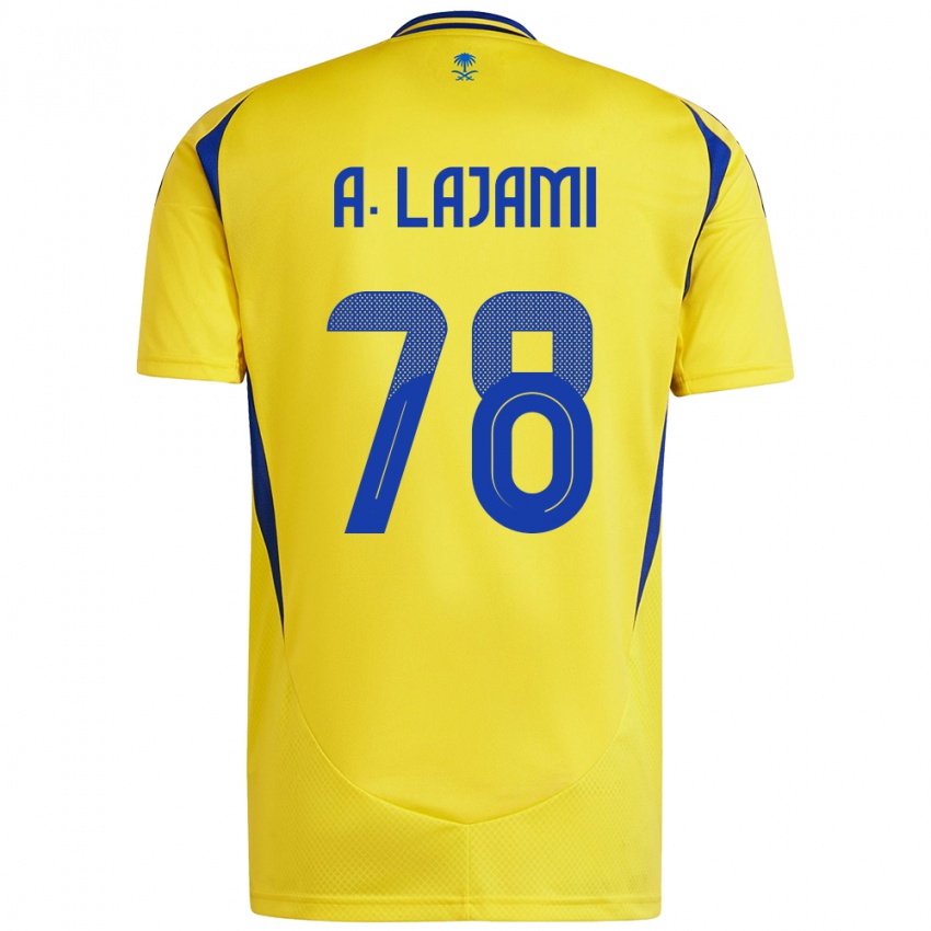 Niño Camiseta Ali Lajami #78 Amarillo Azul 1ª Equipación 2024/25 La Camisa Argentina