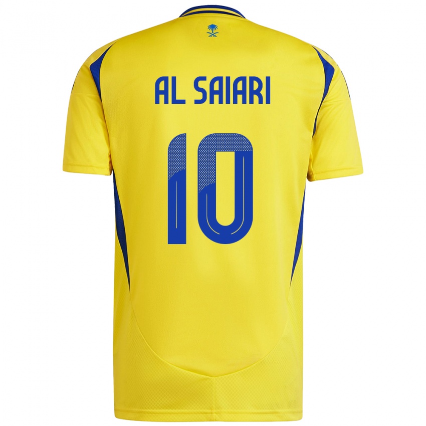 Niño Camiseta Mubarkh Al-Saiari #10 Amarillo Azul 1ª Equipación 2024/25 La Camisa Argentina