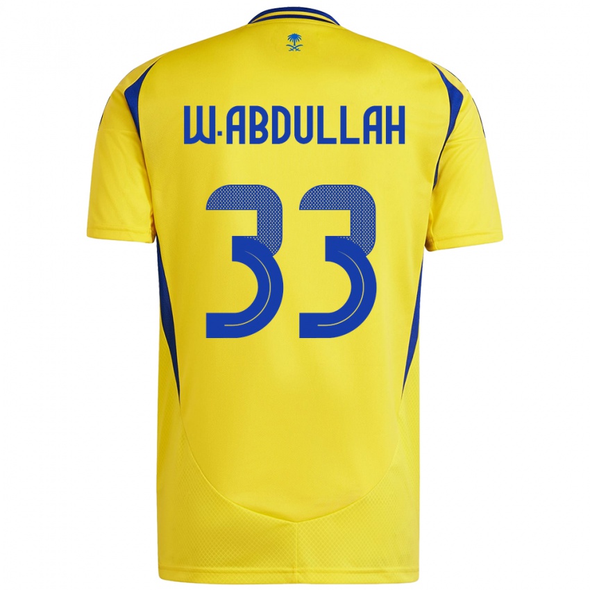 Niño Camiseta Waleed Abdullah #33 Amarillo Azul 1ª Equipación 2024/25 La Camisa Argentina