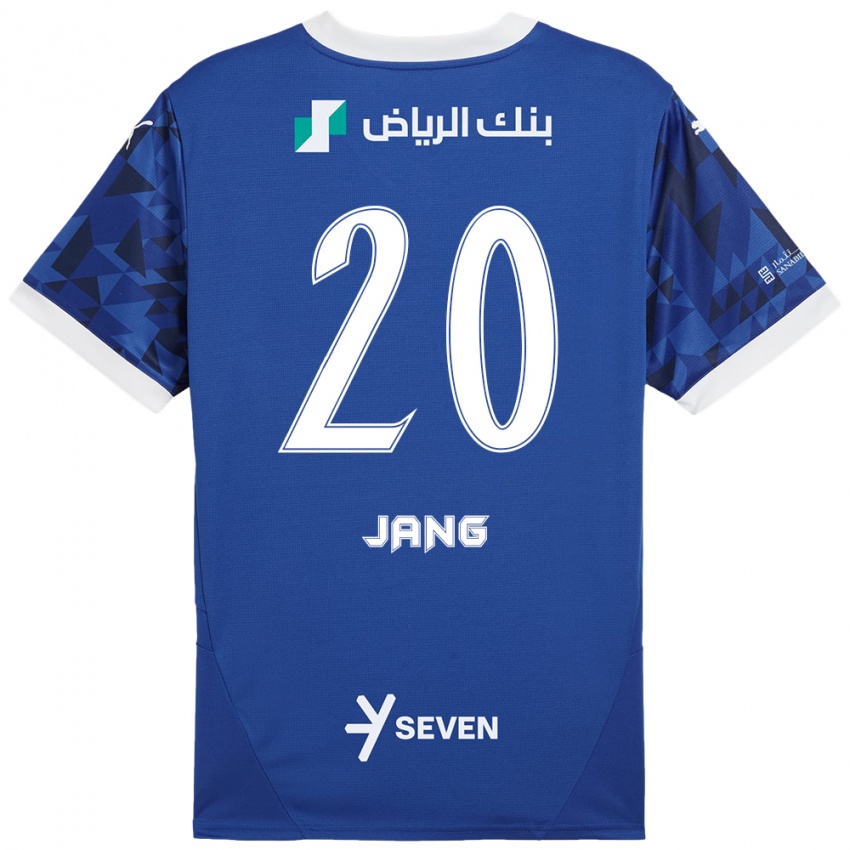 Niño Camiseta Hyun-Soo Jang #20 Azul Oscuro Blanco 1ª Equipación 2024/25 La Camisa Argentina