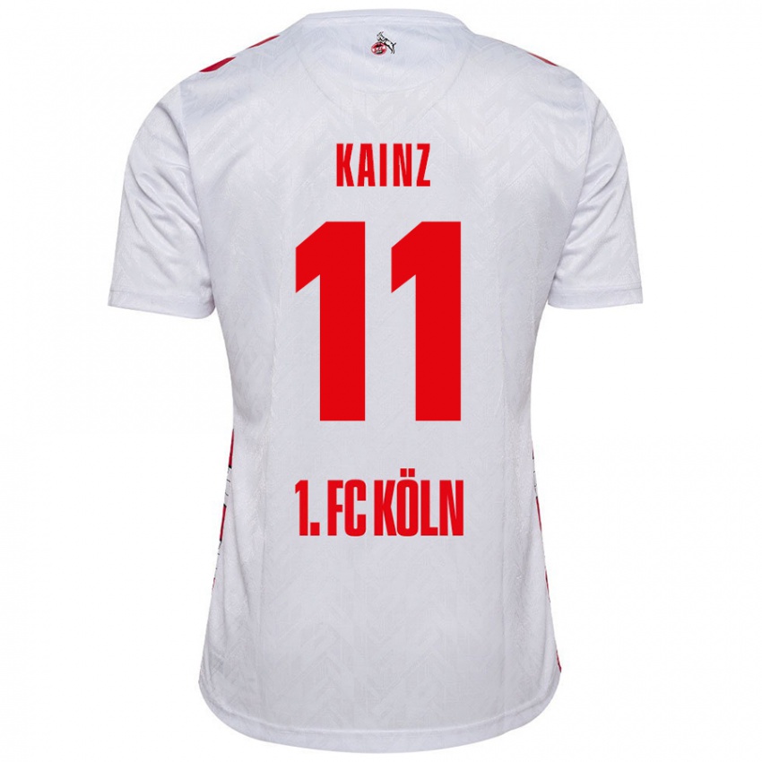 Niño Camiseta Florian Kainz #11 Blanco Rojo 1ª Equipación 2024/25 La Camisa Argentina