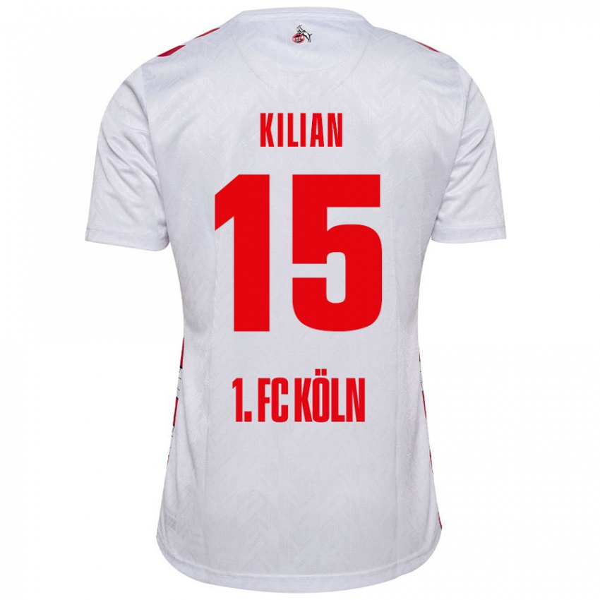 Niño Camiseta Luca Kilian #15 Blanco Rojo 1ª Equipación 2024/25 La Camisa Argentina