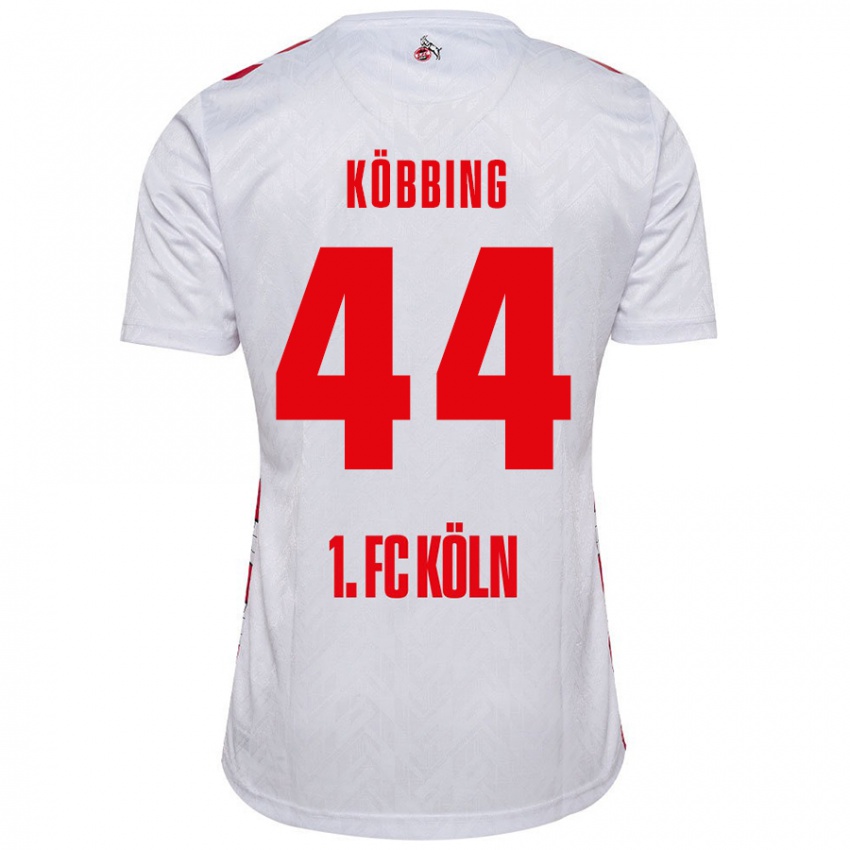 Niño Camiseta Matthias Köbbing #44 Blanco Rojo 1ª Equipación 2024/25 La Camisa Argentina